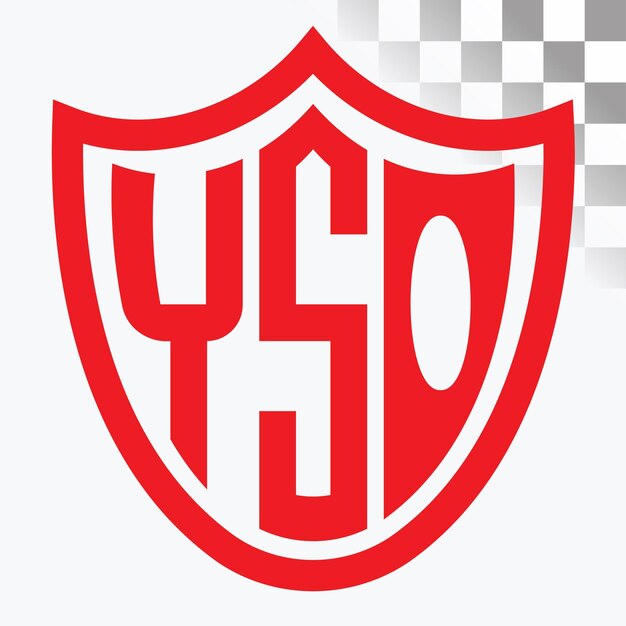 Diseño de logotipo de letra YSO