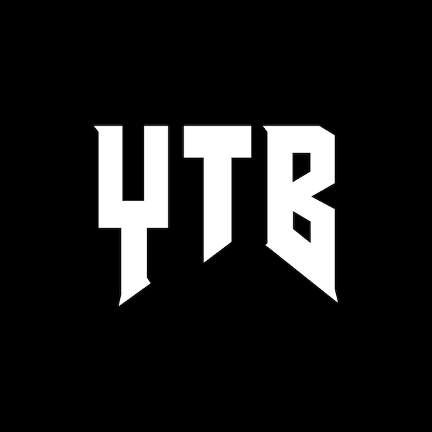 Diseño de logotipo de letra YTB para una empresa de tecnología Diseño de Logotipo YTB combinación de colores blanco y negro YTB logotipo YTB vector YTB diseño YTB icono YTB alfabeto YTB tipografía diseño de logotipo