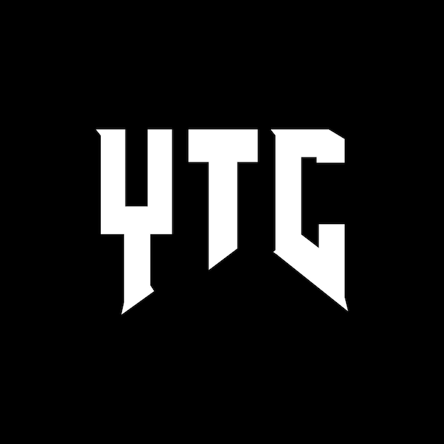 Diseño de logotipo de letra YTC para una empresa de tecnología Diseño de diseño de logotipo YTC combinación de colores blanco y negro Diseño vectorial de YTC Diseño de icono de YTC Alfabeto de YTC Tipo de logotipo