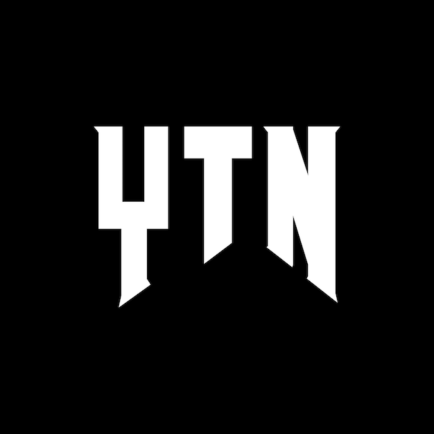 Diseño de logotipo de letra YTN para la compañía de tecnología YTN Diseño del logotipo de combinación de colores blanco y negro YTN Logotipo YTN Vector YTN diseño Icono YTN Alfabeto YTN Tipografía diseño del logotipo