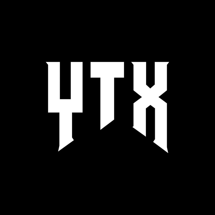 Vector diseño de logotipo de letra ytx para la compañía de tecnología ytx diseño de logotipo combinación de colores blanco y negro ytx logotipo ytx vector ytx diseño ytx icono ytx alfabeto ytx tipografía logotipo diseño