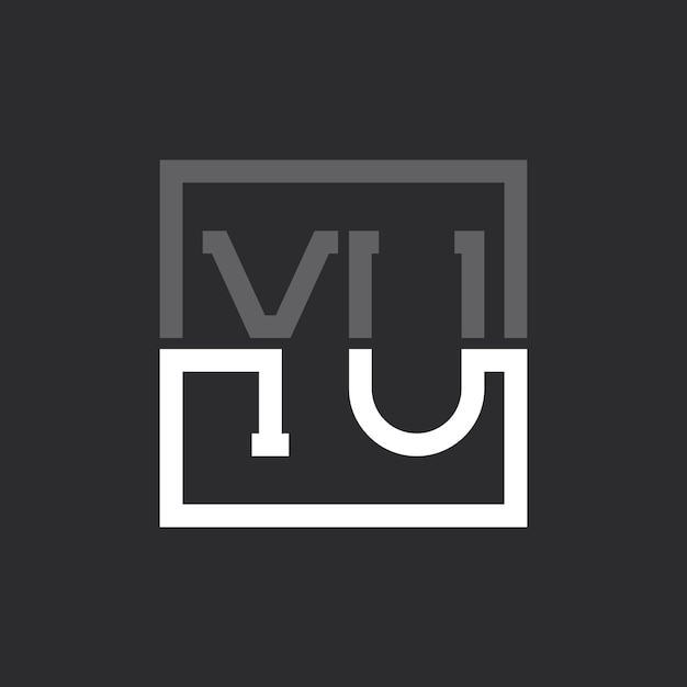 Diseño de logotipo de letra YU creativo minimalista moderno Monograma de logotipo y letra YU para cualquier negocio