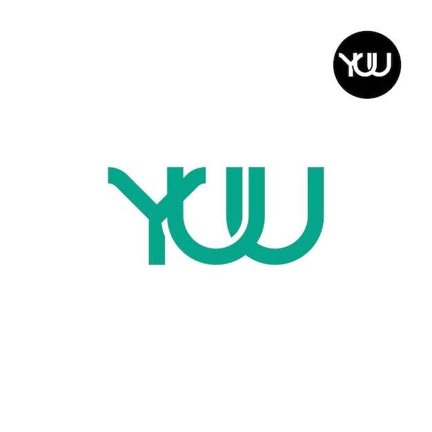 Diseño del logotipo de la letra YUU Monogram
