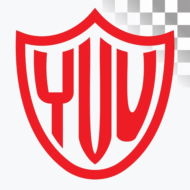 Diseño de logotipo de letra YUV