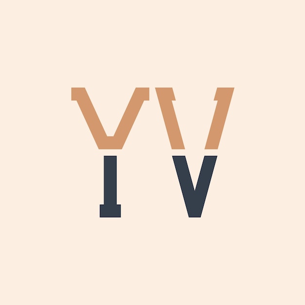 Diseño de logotipo de letra YV Moderno, creativo y versátil Diseño de Logotipo YV adecuado para todas las empresas