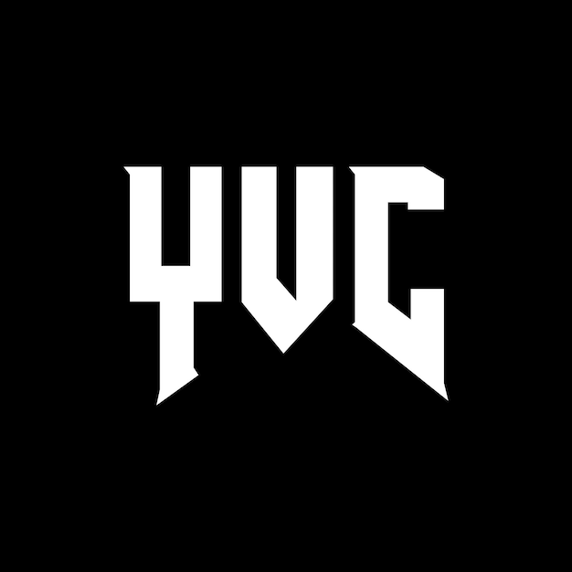 Diseño de logotipo de letra YVC para una empresa de tecnología Diseño del logotipo YVC combinación de colores blanco y negro Logotipo YVC vector YVC diseño Icono YVC alfabeto YVC tipografía diseño del logotipo