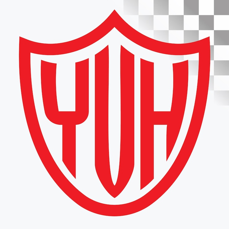 Vector diseño de logotipo de letra yvh