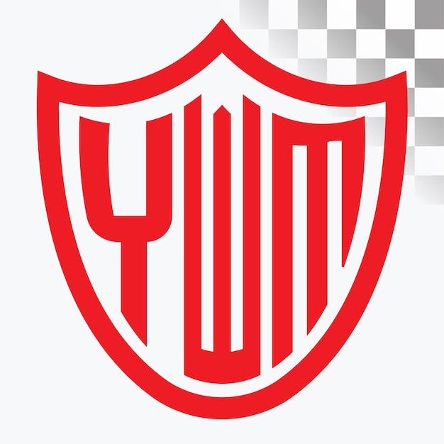 Diseño de logotipo de letra YWM