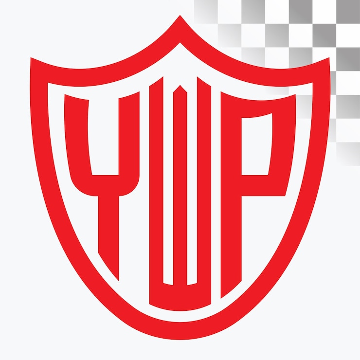 Vector diseño de logotipo de letra ywp