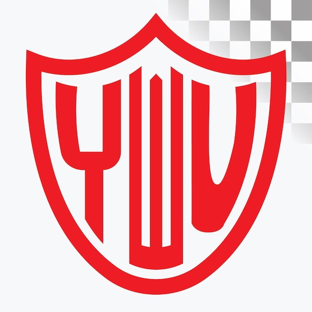 Diseño de logotipo de letra YWU