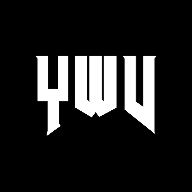Diseño de logotipo de letra YWV para una empresa de tecnología Diseño del logotipo YWV combinación de colores blanco y negro YWV diseño del logo YWV vector YWV YWV icono YWV alfabeto YWV tipografía diseño del logotipo