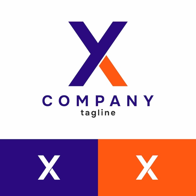 Diseño de logotipo de letra YX