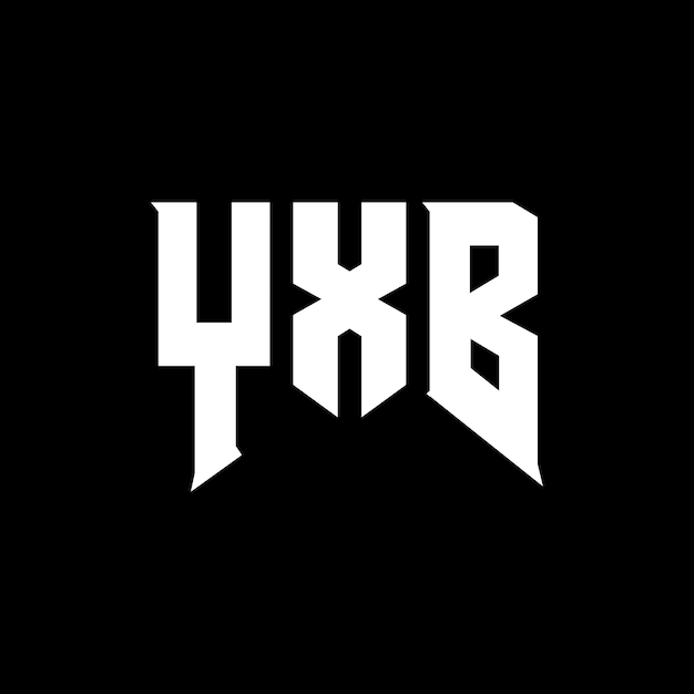 Diseño de logotipo de letra YXB para una empresa de tecnología Diseño del logotipo YXB combinación de colores blanco y negro YXB logotipo Vector YXB diseño YXB icono YXB alfabeto YXB tipografía diseño del logotipo