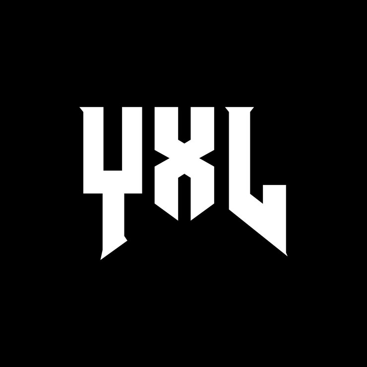 Vector diseño de logotipo de letra yxl para una empresa de tecnología diseño del logotipo yxl combinación de colores blanco y negro yxl logotipo vector yxl diseño yxl icono yxl alfabeto yxl tipografía diseño del logotipo