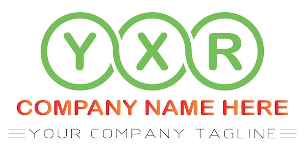 Diseño de logotipo de letra YXR
