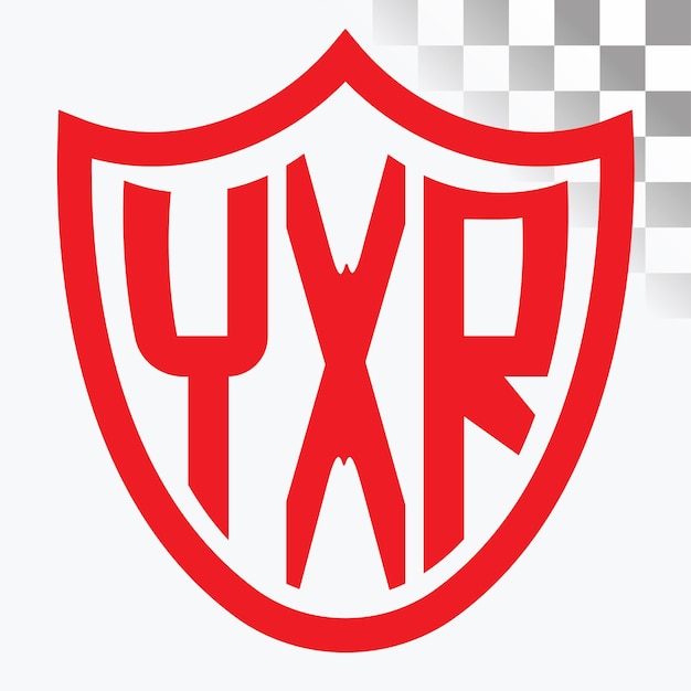 Diseño de logotipo de letra YXR