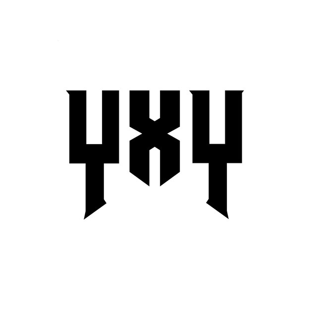 Diseño de logotipo de letra YXY para una empresa de tecnología Diseño del logotipo YXY combinación de colores blanco y negro YXY logotipo Vector YXY diseño YXY icono YXY alfabeto YXY tipografía diseño del logotipo