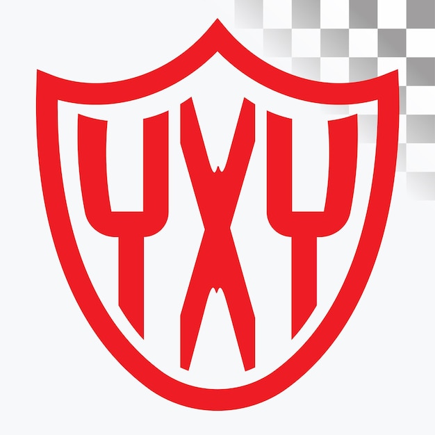 Diseño de logotipo de letra YXY
