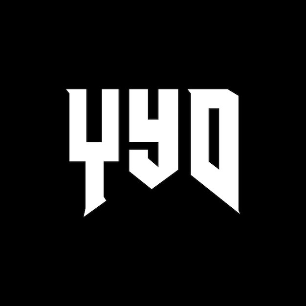 Diseño de logotipo de letra YYD para una empresa de tecnología Diseño del logotipo YYD combinación de colores blanco y negro YYD diseño del logotipo vectorial YYD YYD icono YYD alfabeto YYD tipografía