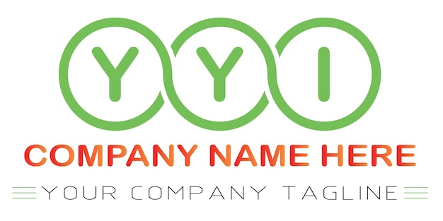 Diseño de logotipo de letra YYI