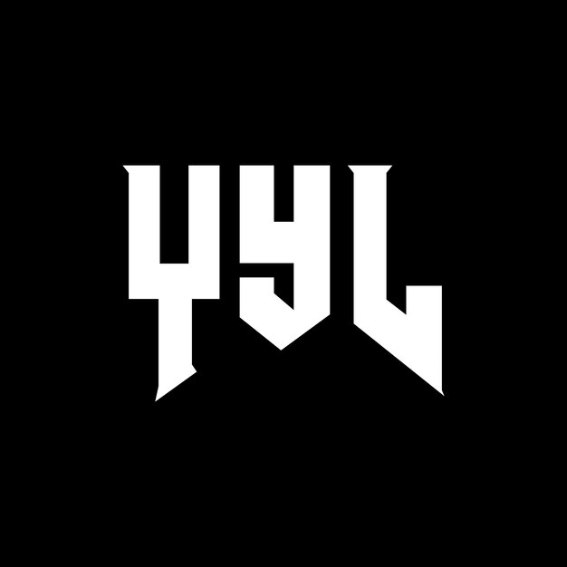 Diseño de logotipo de letra YYL para una empresa de tecnología Diseño del logotipo YYL combinación de colores blanco y negro YYL logotipo Vector YYL diseño YYL icono YYL alfabeto YYL tipografía diseño del logotipo