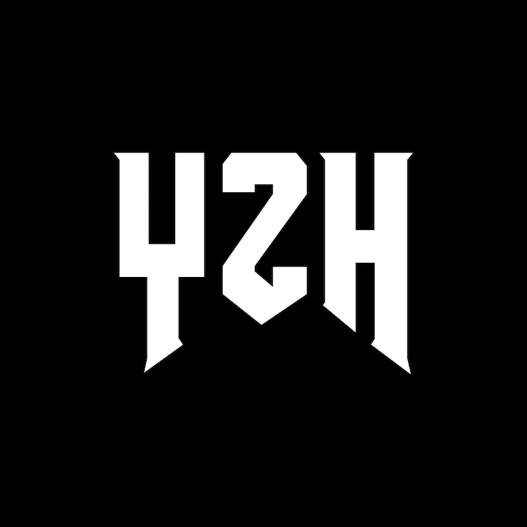 Vector diseño de logotipo de letra yzh para una empresa de tecnología diseño del logotipo yzh combinación de colores blanco y negro yzh logotipo vector yzh diseño yzh icono yzh alfabeto yzh tipografía diseño del logotipo