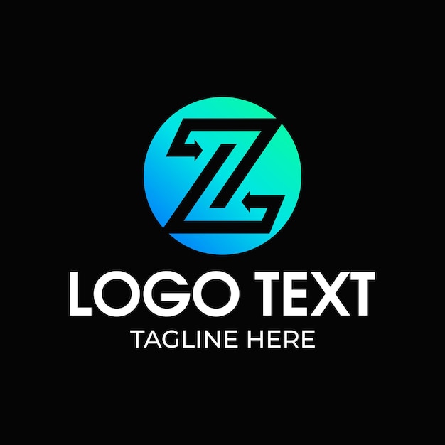 Diseño del logotipo de la letra z initail