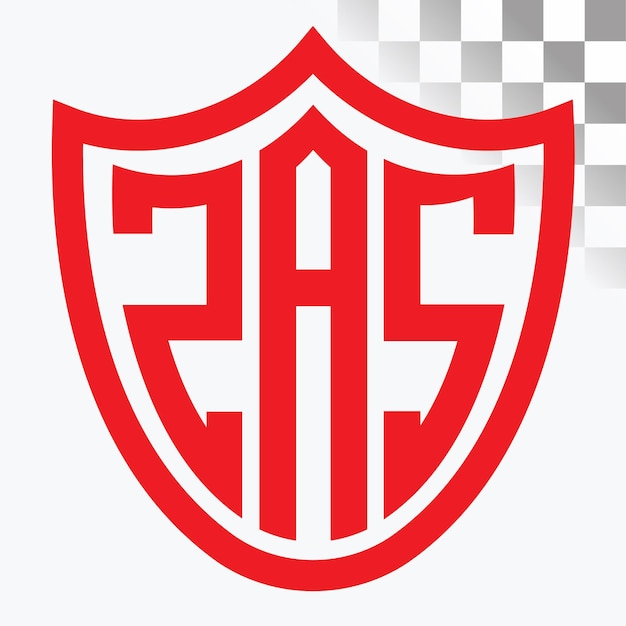 Diseño de logotipo de letra ZAS
