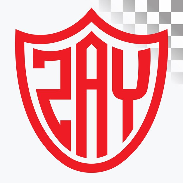 Diseño de logotipo de letra ZAY