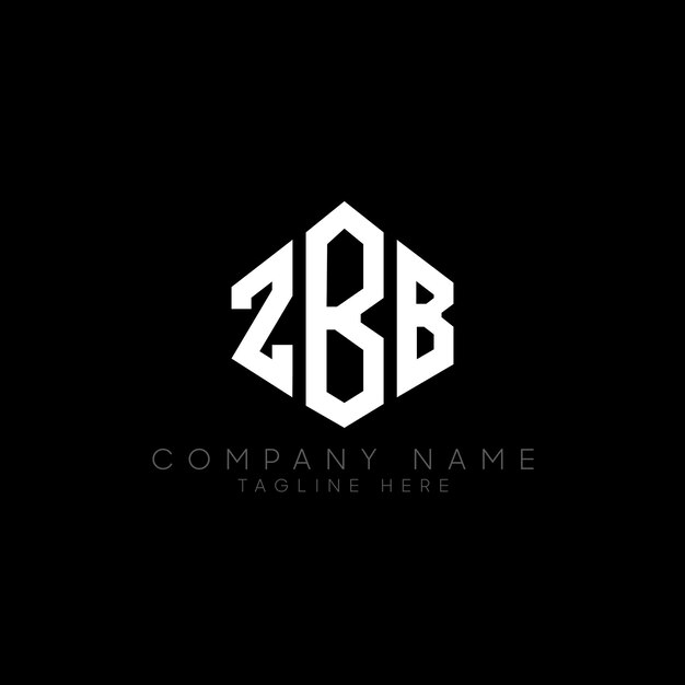 El diseño del logotipo de la letra ZBB con forma de polígono ZBB polígono logotipo monograma ZBB cubo logotipo diseño ZBB hexágono vectorial logotipo plantilla colores blanco y negro ZBB monogramo ZBB negocio y bienes raíces logox9