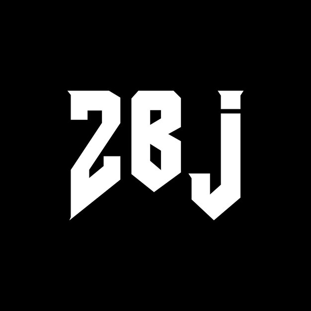 Diseño de logotipo de letra ZBJ para una empresa de tecnología Diseño del logotipo ZBJ combinación de colores blanco y negro ZBJ logo ZBJ vector ZBJ diseño Icono ZBJ alfabeto ZBJ tipografía diseño del logotipo