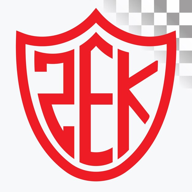 Diseño de logotipo de letra ZEK
