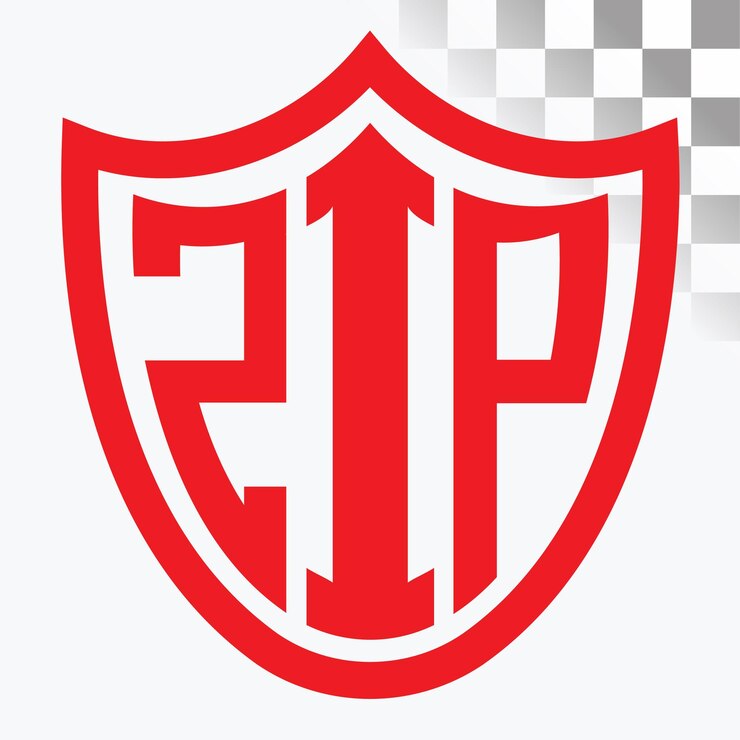 Vector diseño de logotipo de letra zip
