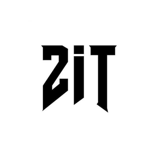Diseño de logotipo de letra ZIT para una empresa de tecnología ZIT diseño de logotipo combinación de colores blanco y negro ZIT logotipo ZIT vector ZIT diseño ZIT icono ZIT alfabeto ZIT tipografía diseño del logotipo