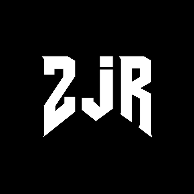 Diseño de logotipo de letra ZJR para una empresa de tecnología Diseño del logotipo ZJR combinación de colores blanco y negro ZJR logo ZJR vector ZJR diseño ZJR icono ZJR alfabeto ZJR tipografía diseño del logotipo