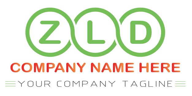 Diseño de logotipo de letra ZLD