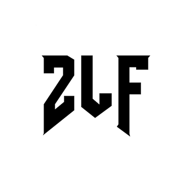Diseño de logotipo de letra ZLF para una empresa de tecnología Diseño de Logotipo ZLF combinación de colores blanco y negro ZLF logo ZLF vector ZLF diseño ZLF icono ZLF alfabeto ZLF tipografía diseño de logotipo