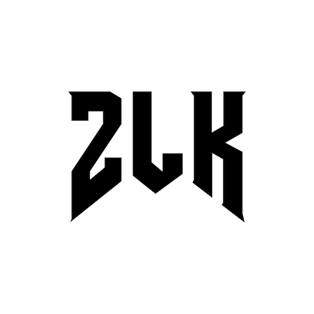 Diseño de logotipo de letra ZLK para una empresa de tecnología Diseño del logotipo ZLK combinación de colores blanco y negro ZLK logo ZLK vector ZLK diseño Icono ZLK alfabeto ZLK tipografía diseño del logotipo