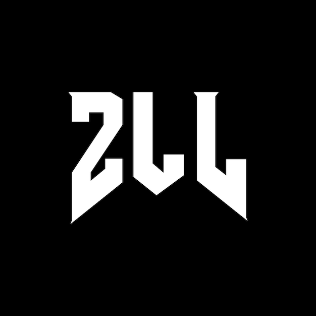 Diseño de logotipo de letra ZLL para una empresa de tecnología Diseño de Logotipo ZLL combinación de colores blanco y negro ZLL logotipo ZLL vector ZLL diseño Icono ZLL alfabeto ZLL tipografía diseño de logotipo