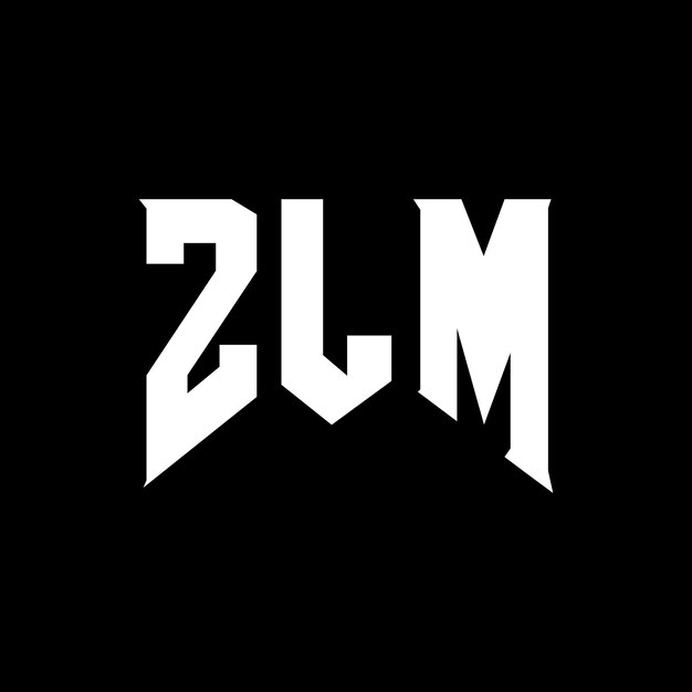 Diseño de logotipo de letra ZLM para una empresa de tecnología ZLM diseño de logotipo combinación de colores blanco y negro ZLM logotipo ZLM vector ZLM diseño ZLM icono ZLM alfabeto ZLM tipografía diseño del logotipo