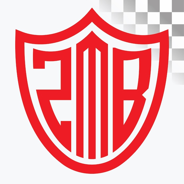 Diseño del logotipo de la letra ZMB