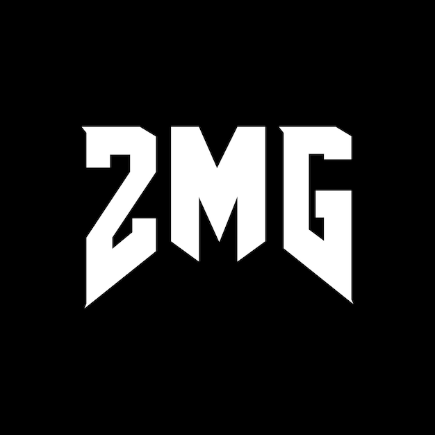 Diseño de logotipo de letra ZMG para una empresa de tecnología ZMG diseño de logotipo combinación de colores blanco y negro ZMG logotipo ZMG vector ZMG diseño ZMG icono ZMG alfabeto ZMG tipografía diseño de logo