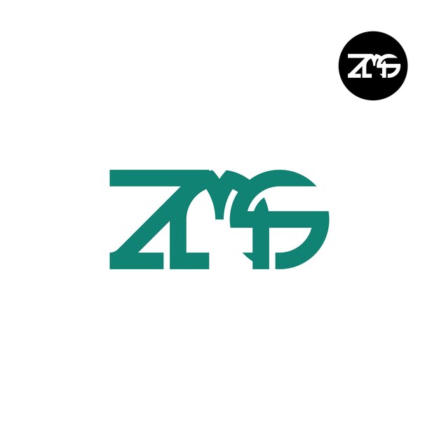 Diseño del logotipo de la letra ZMS Monograma