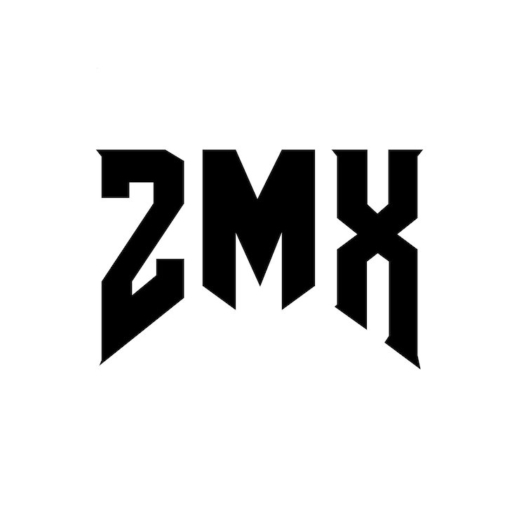 Vector diseño de logotipo de letra zmx para la compañía de tecnología zmx diseño de logotipo combinación de colores blanco y negro zmx logotipo zmx vector zmx diseño zmx icono zmx alfabeto zmx tipografía diseño de logotip