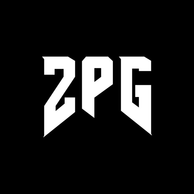 Diseño de logotipo de letra ZPG para una empresa de tecnología Diseño del logotipo ZPG combinación de colores blanco y negro Logotipo ZPG Vector ZPG Diseño del icono ZPG Alfabeto ZPG Tipografía