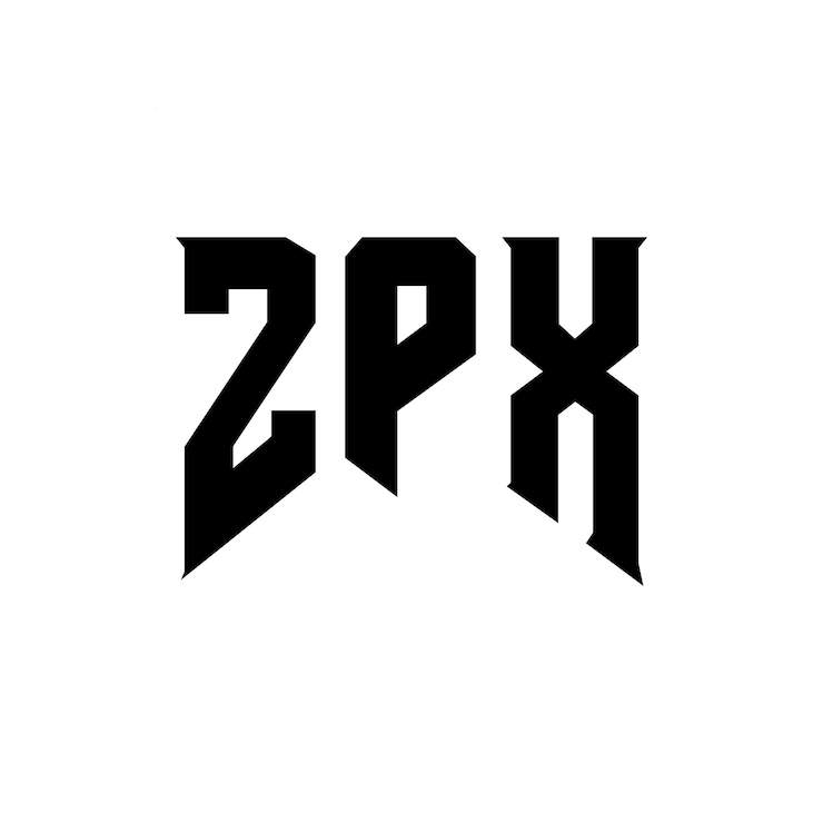 Vector diseño de logotipo de letra zpx para la compañía de tecnología zpx diseño de logotipo combinación de colores blanco y negro zpx logotipo zpx vector zpx diseño zpx icono zpx alfabeto zpx tipografía logotipo diseño