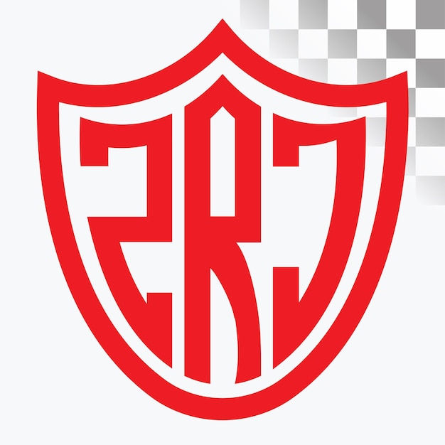 Diseño de logotipo de letra ZRJ
