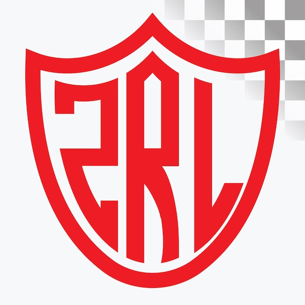 Diseño de logotipo de letra ZRL