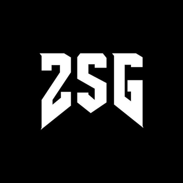 Diseño de logotipo de letra ZSG para una empresa de tecnología Diseño del logotipo ZSG combinación de colores blanco y negro ZSG logo ZSG vector ZSG diseño Icono ZSG alfabeto ZSG tipografía diseño del logotipo