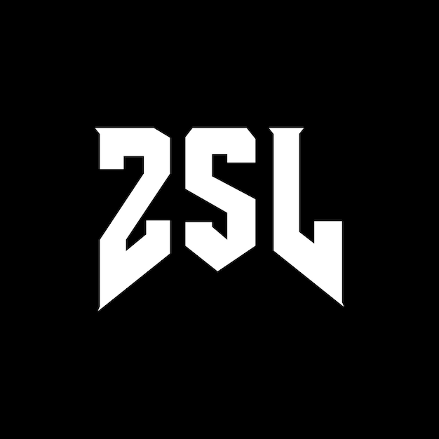 Diseño de logotipo de letra ZSL para la empresa de tecnología ZSL Diseño del logotipo ZSL combinación de colores blanco y negro ZSL Logotipo ZSL vector ZSL diseño Icono ZSL alfabeto ZSL tipografía diseño del logotipo